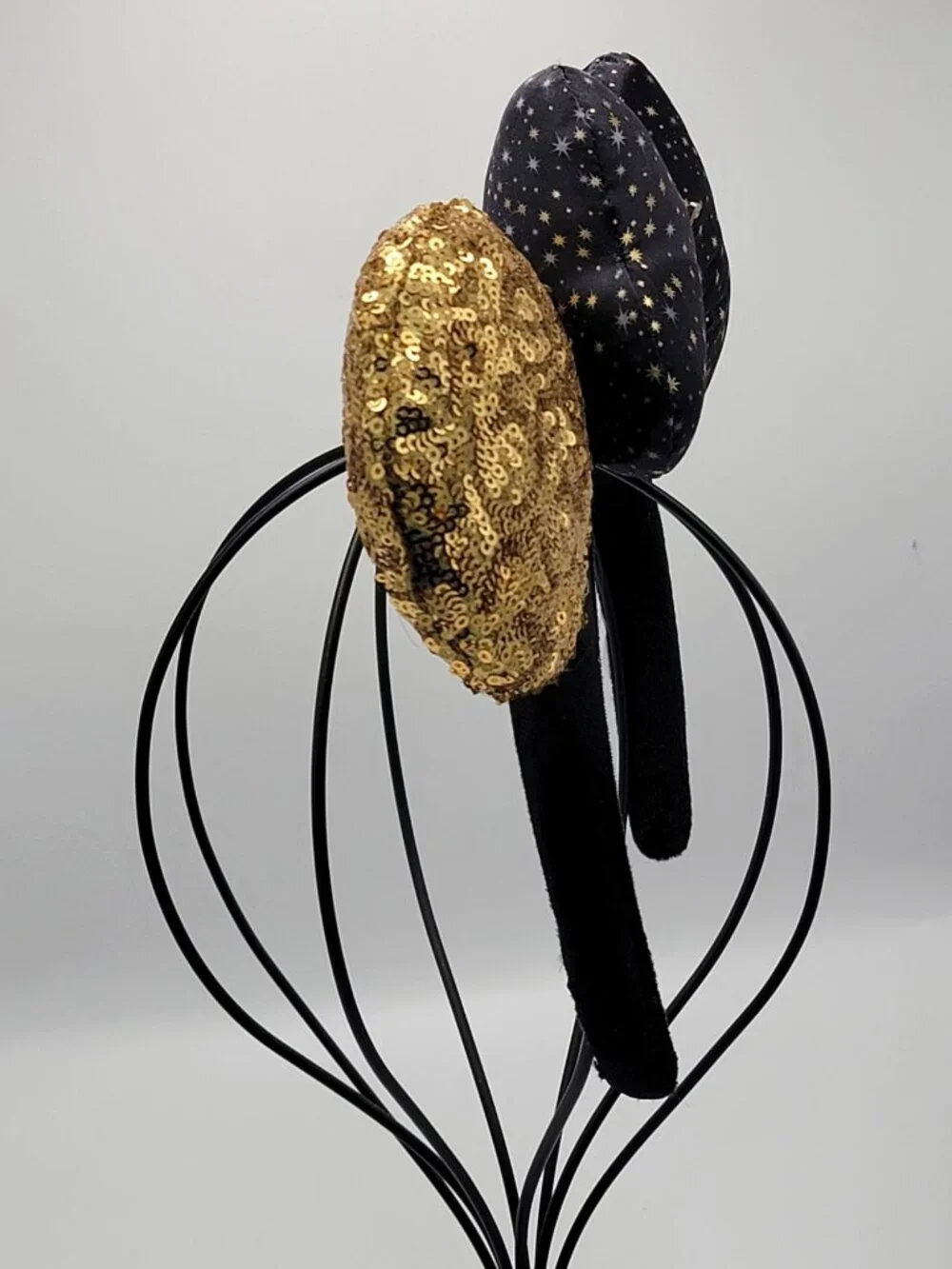 Disneyland Paris 30thAnniversary Gold Bow Sequin Headband